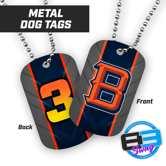 Baytown Broncos Football - Double Sided Dog Tags - Includes Chain - 83Swag