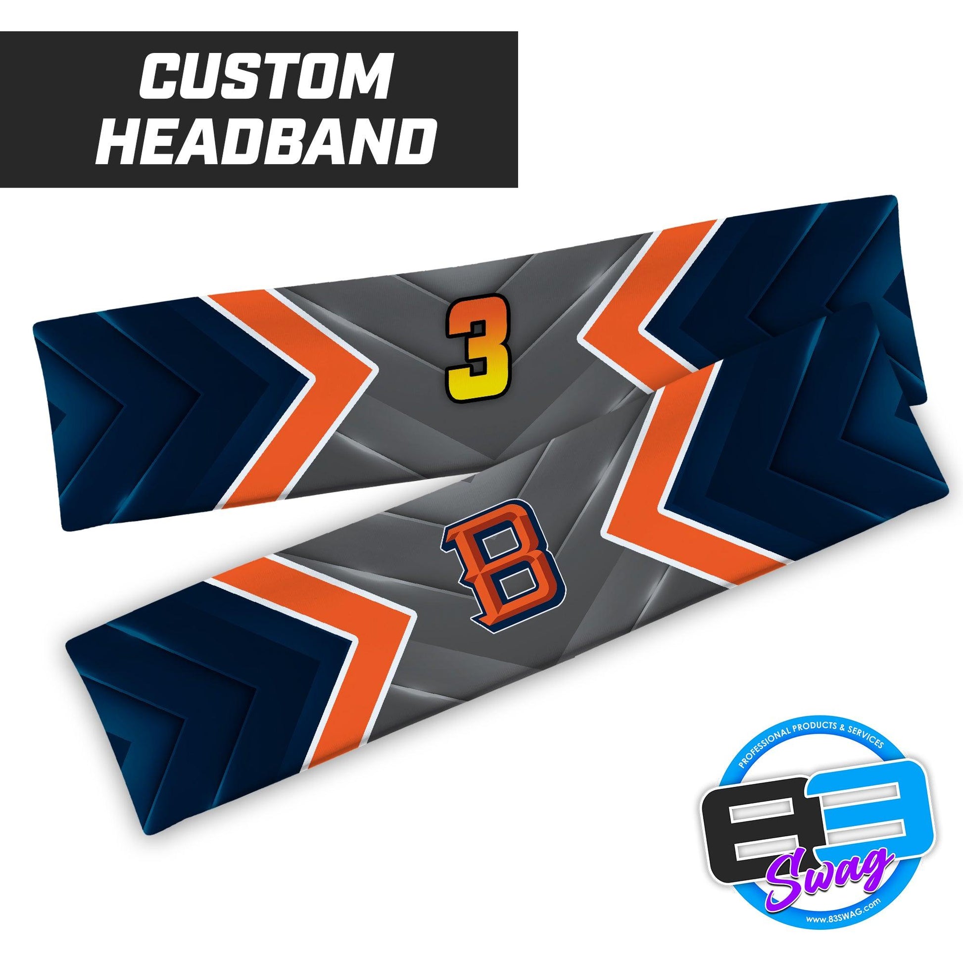 Baytown Broncos Football - Headband - 83Swag