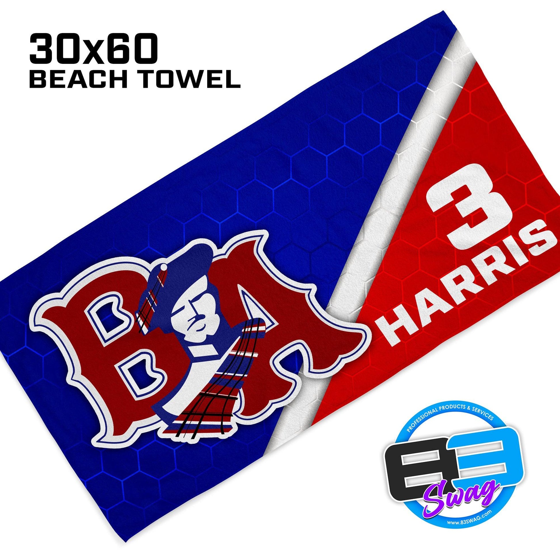 Bel Air Volleyball - 30"x60" Beach Towel - 83Swag