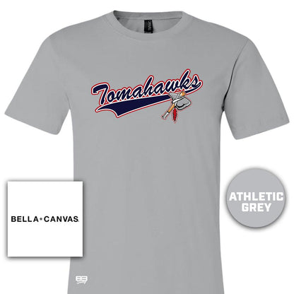 Bella + Canvas 3001C Unisex Jersey T-Shirt - Land O Lakes Tomahawks Baseball - 83Swag