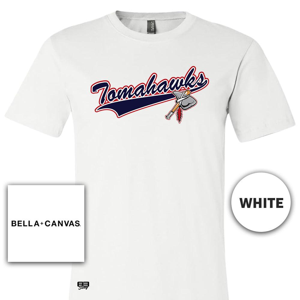 Bella + Canvas 3001C Unisex Jersey T-Shirt - Land O Lakes Tomahawks Baseball - 83Swag