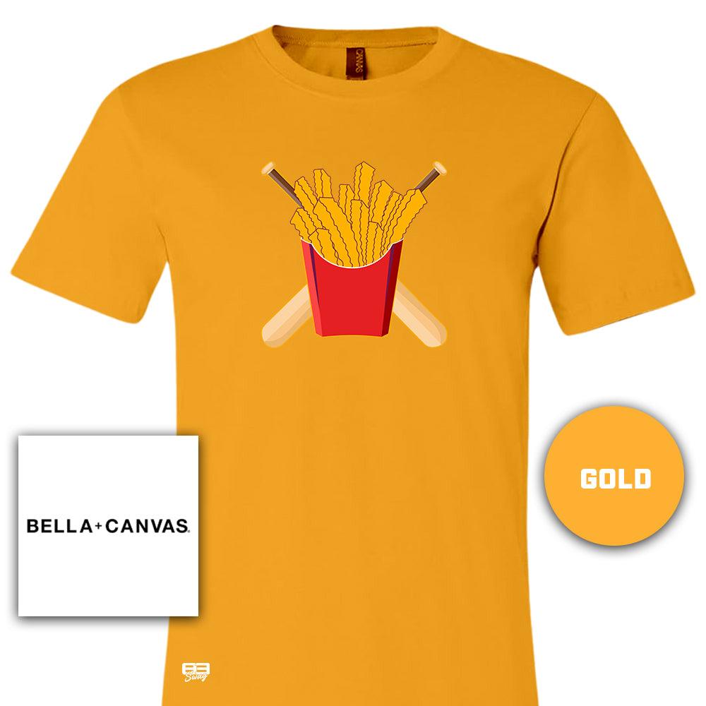 Bella + Canvas 3001C Unisex Jersey T-Shirt - Team Rally Fries Baseball - 83Swag