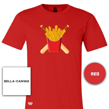 Bella + Canvas 3001C Unisex Jersey T-Shirt - Team Rally Fries Baseball - 83Swag