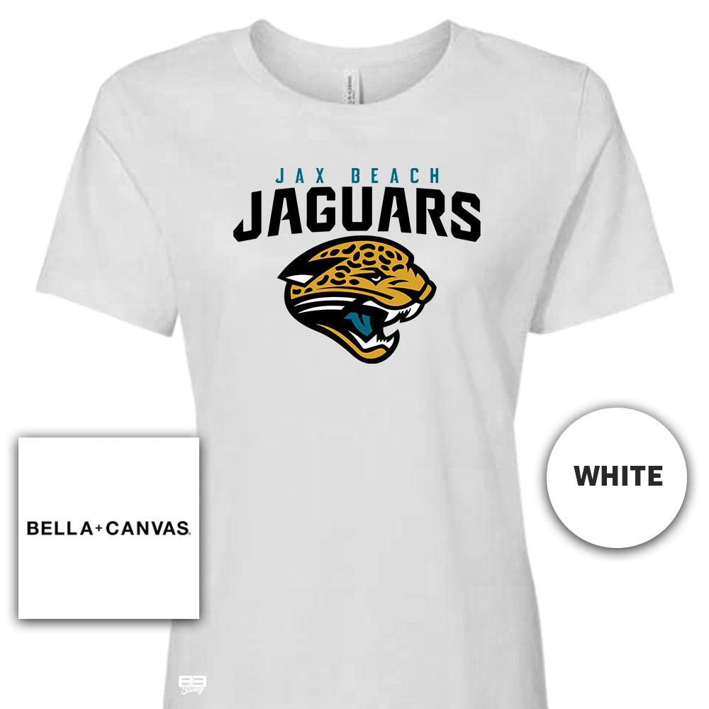 Bella + Canvas B6400 Women's Relaxed Jersey Short-Sleeve T-Shirt - Jax Beach Jaguars Football - 83Swag