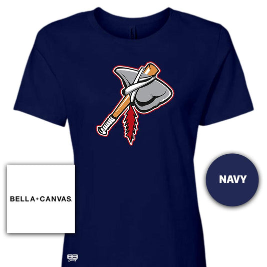 Bella + Canvas B6400 Women's Relaxed Jersey Short-Sleeve T-Shirt - Land O Lakes Tomahawks Baseball V2 - 83Swag