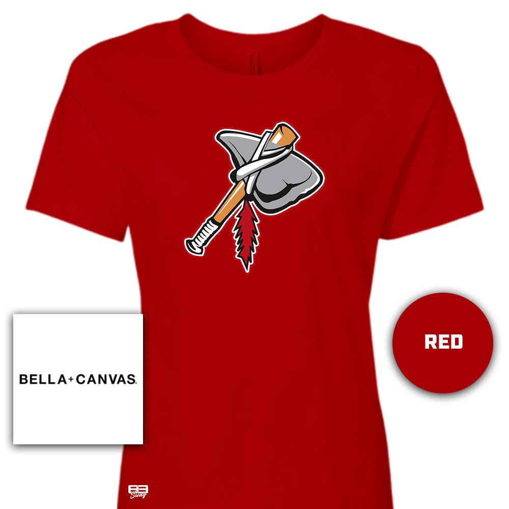 Bella + Canvas B6400 Women's Relaxed Jersey Short-Sleeve T-Shirt - Land O Lakes Tomahawks Baseball V2 - 83Swag