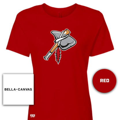 Bella + Canvas B6400 Women's Relaxed Jersey Short-Sleeve T-Shirt - Land O Lakes Tomahawks Baseball V2 - 83Swag