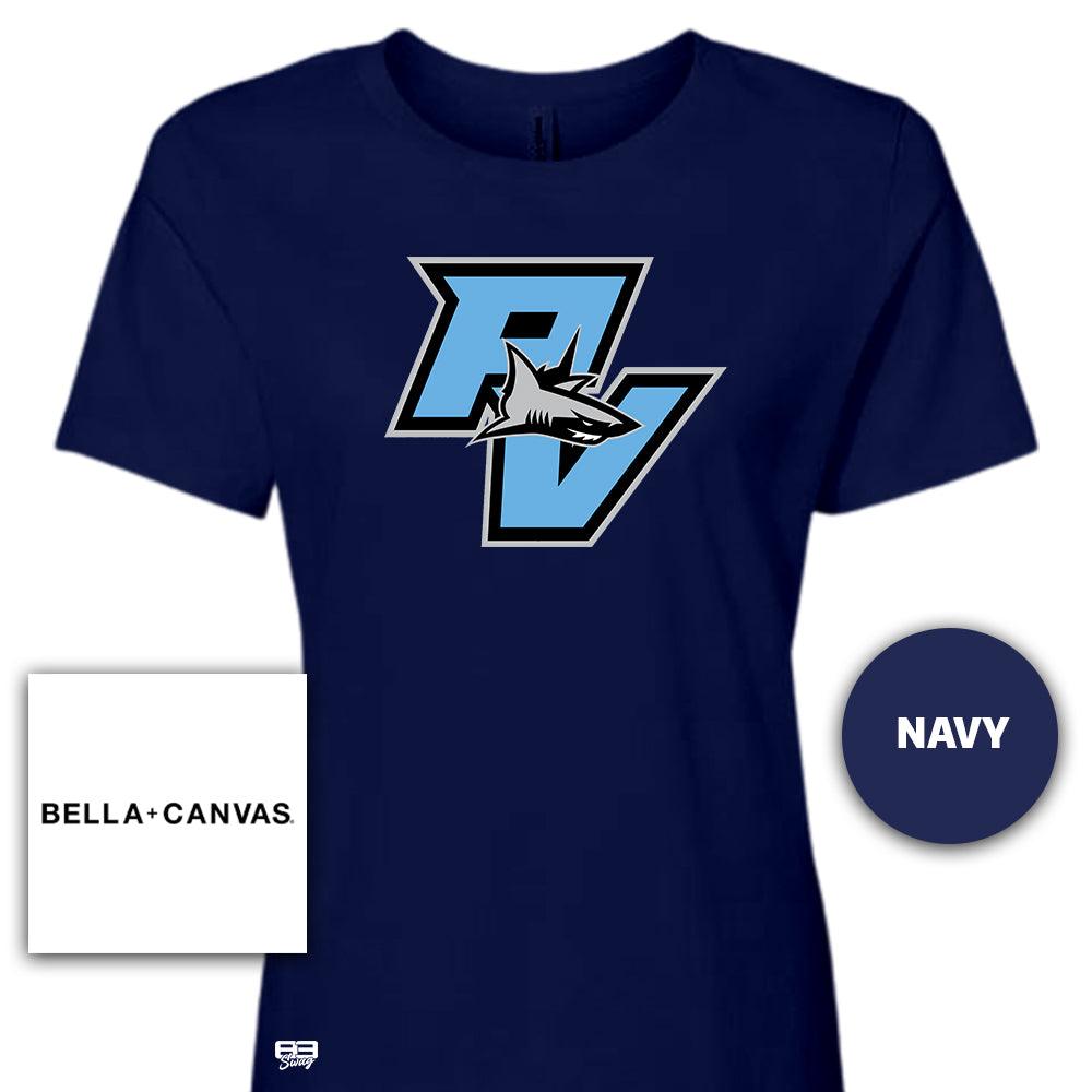 Bella + Canvas B6400 Women's Relaxed Jersey Short-Sleeve T-Shirt - Ponte Vedra Sharks Baseball V2 - 83Swag