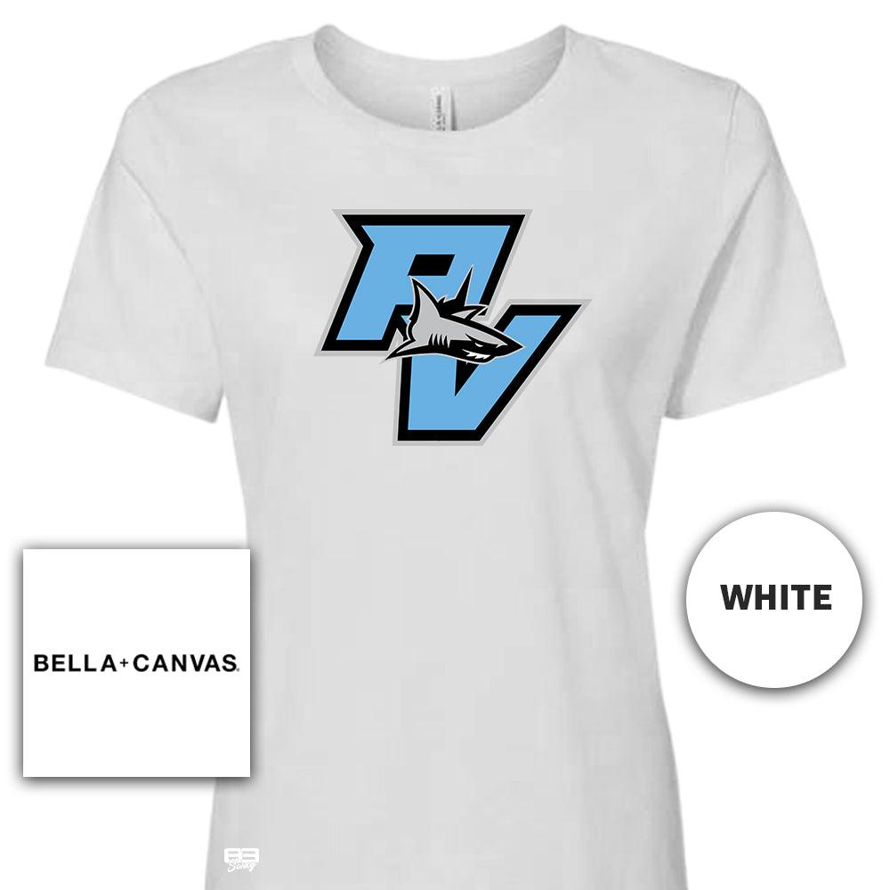 Bella + Canvas B6400 Women's Relaxed Jersey Short-Sleeve T-Shirt - Ponte Vedra Sharks Baseball V2 - 83Swag