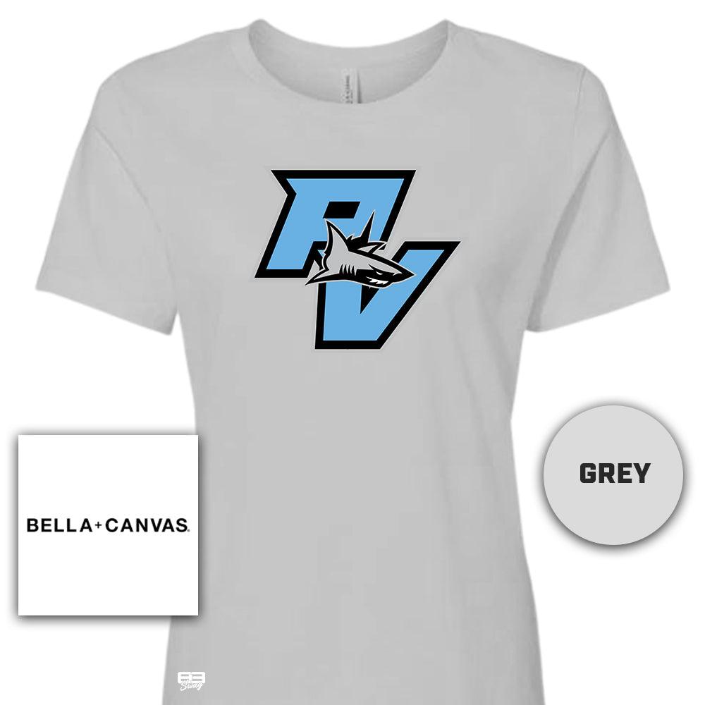 Bella + Canvas B6400 Women's Relaxed Jersey Short-Sleeve T-Shirt - Ponte Vedra Sharks Baseball V2 - 83Swag