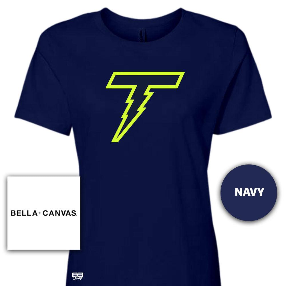 Bella + Canvas B6400 Women's Relaxed Jersey Short-Sleeve T-Shirt - Ponte Vedra Thunder Baseball V2 - 83Swag