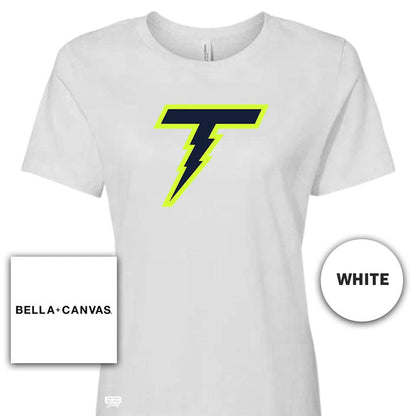 Bella + Canvas B6400 Women's Relaxed Jersey Short-Sleeve T-Shirt - Ponte Vedra Thunder Baseball V2 - 83Swag