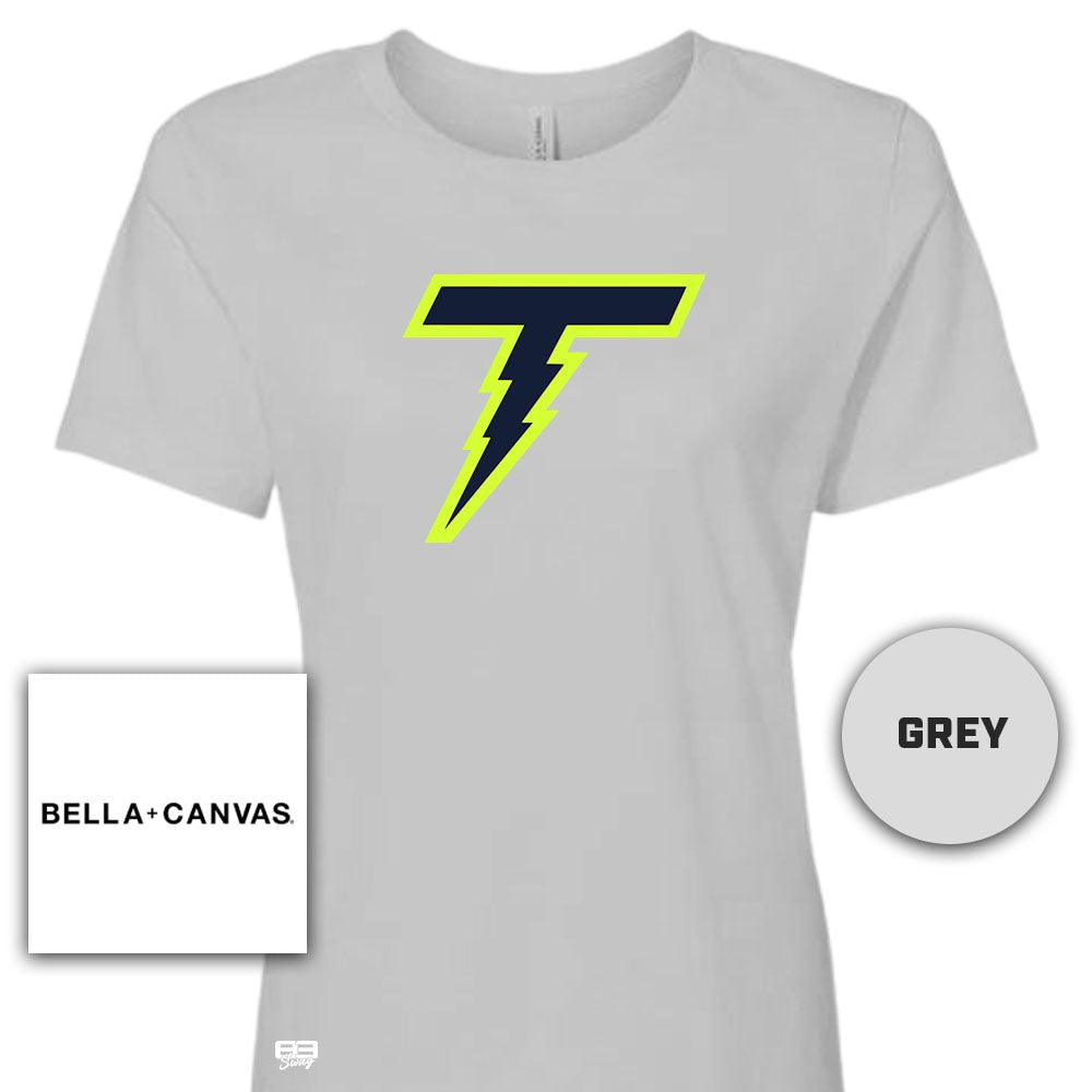 Bella + Canvas B6400 Women's Relaxed Jersey Short-Sleeve T-Shirt - Ponte Vedra Thunder Baseball V2 - 83Swag