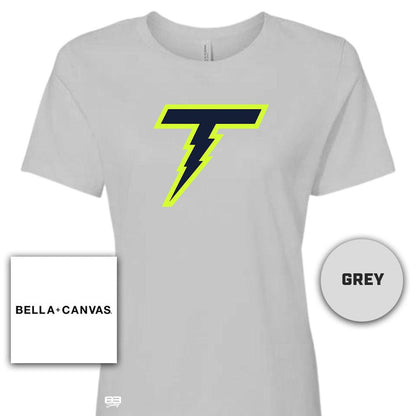 Bella + Canvas B6400 Women's Relaxed Jersey Short-Sleeve T-Shirt - Ponte Vedra Thunder Baseball V2 - 83Swag