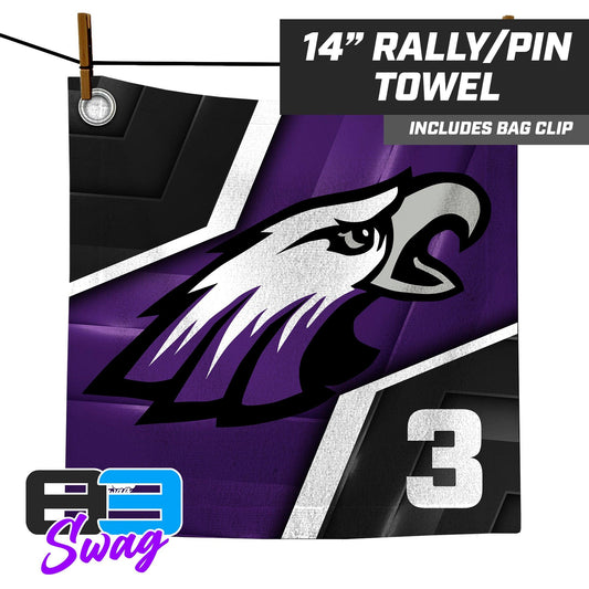 Bellmawr Purple Eagles Football 2024 Edition - 14"x14" Rally Towel - 83Swag