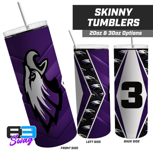 Bellmawr Purple Eagles Football 2024 Edition - 20oz & 30oz Skinny Tumbler - 83Swag