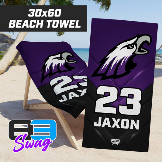 Bellmawr Purple Eagles Football 2024 Edition - 30"x60" Beach Towel - 83Swag