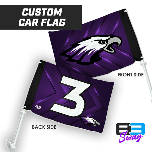 Bellmawr Purple Eagles Football 2024 Edition - Car Flag - 83Swag