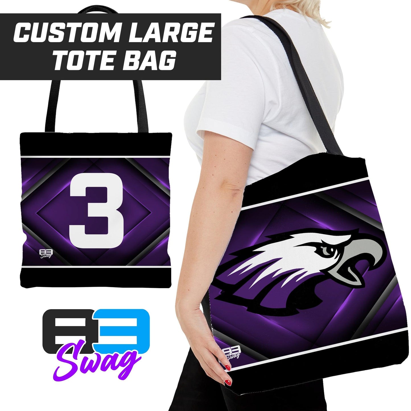 Bellmawr Purple Eagles Football 2024 Edition - Tote Bag - 83Swag