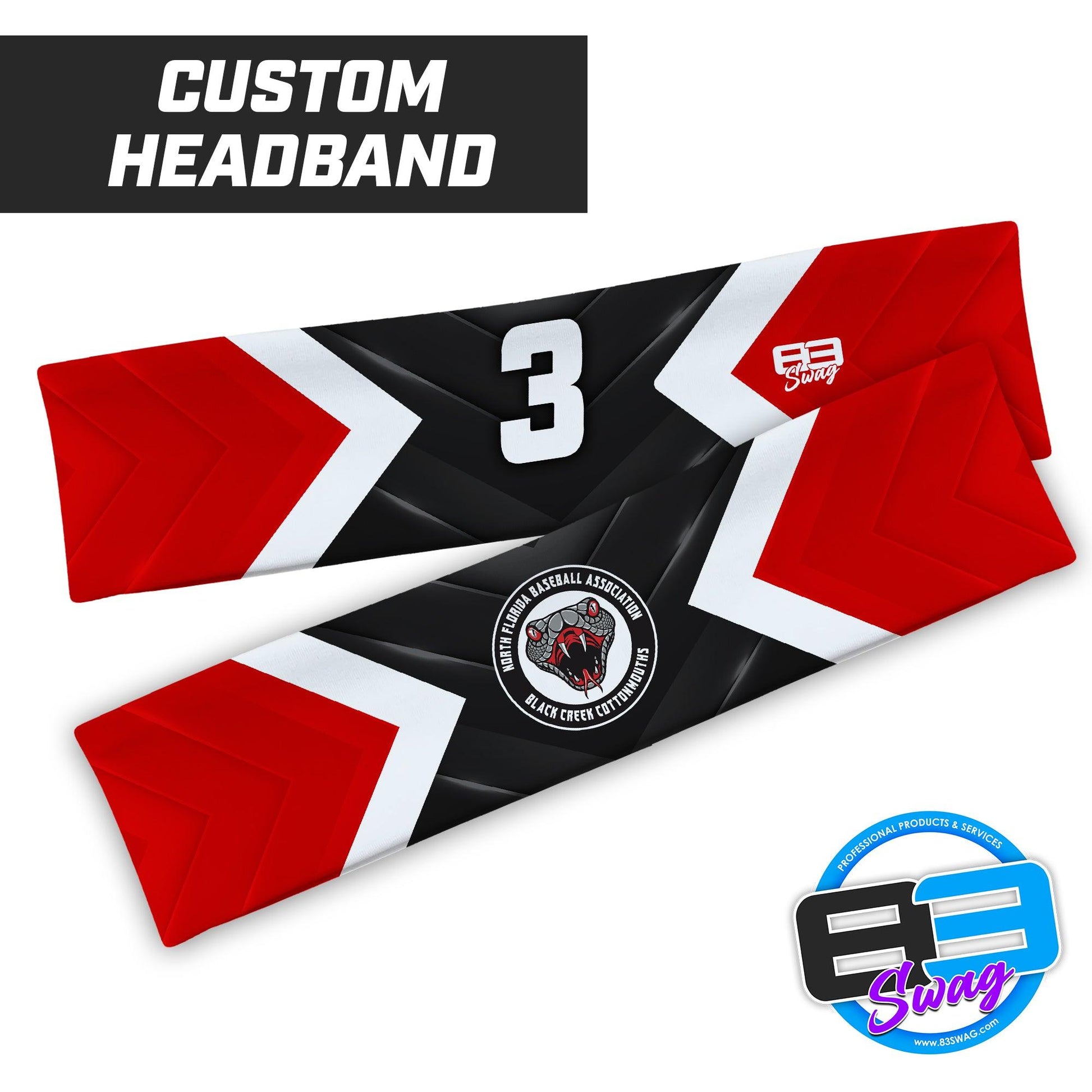 Black Creek Cottonmouths - Headband - 83Swag