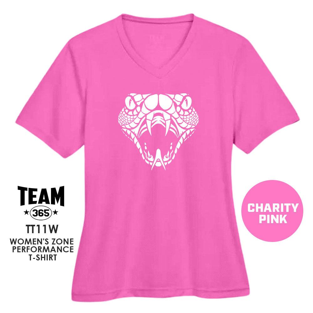 Black Creek Cottonmouths - LOGO 2 - CHARITY PINK - Cool & Dry Performance Women's Shirt - 83Swag