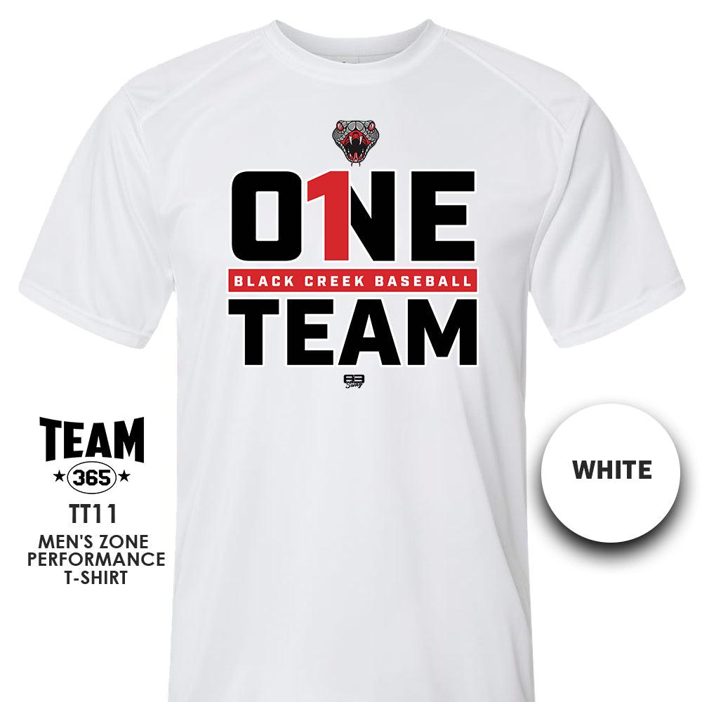 Black Creek Cottonmouths - ONE TEAM - Crew - Performance T-Shirt - 83Swag