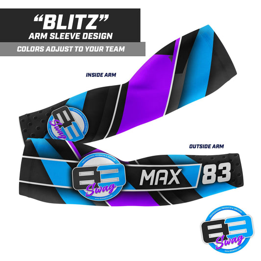 BLITZ Design - Custom Arm Sleeve - Supply Your Team Logo & Colors! - 83Swag