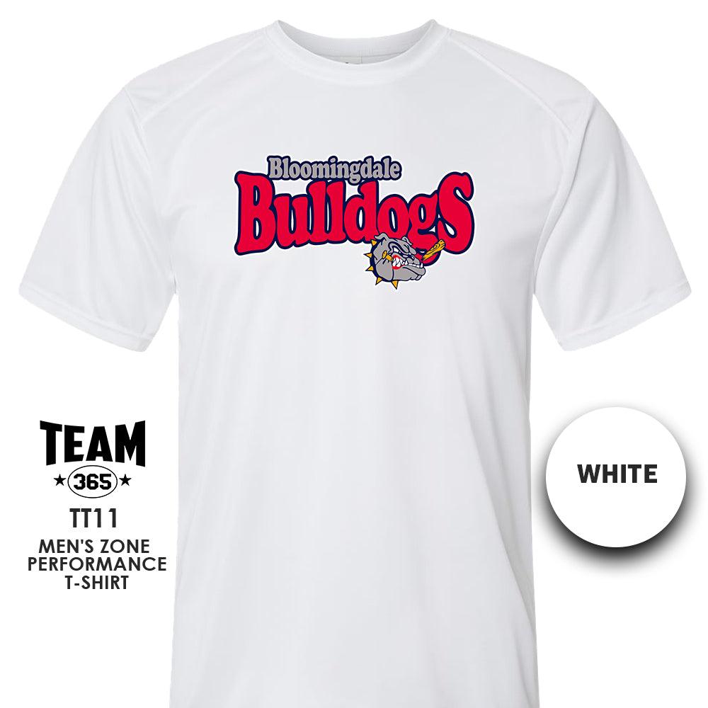 Bloomingdale Bulldogs - LOGO 1 - Crew - Performance T-Shirt - 83Swag