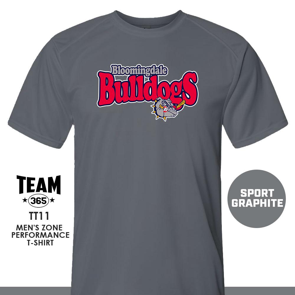 Bloomingdale Bulldogs - LOGO 1 - Crew - Performance T-Shirt - 83Swag