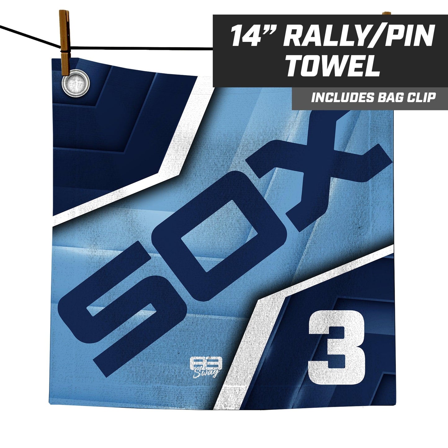 Blue Sox - 14"x14" Rally Towel - 83Swag