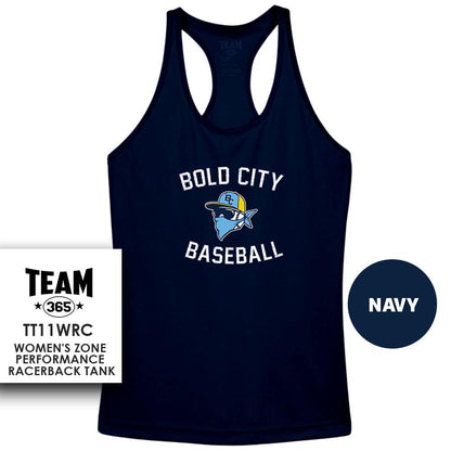 Bold City Bandits - LOGO 1 - Performance Women’s Racerback T - MULTIPLE COLORS AVAILABLE - 83Swag