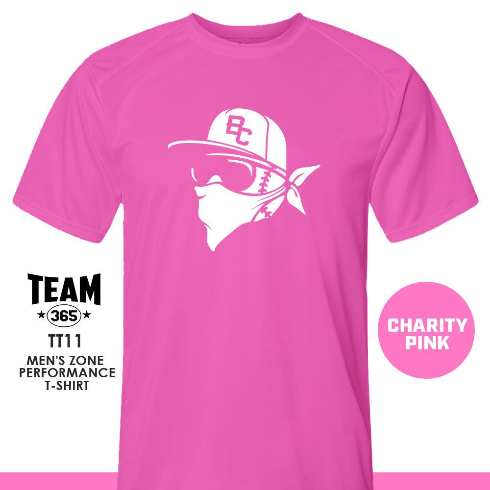 Bold City Bandits - LOGO 2 - CHARITY PINK - Crew - Performance T-Shirt - 83Swag