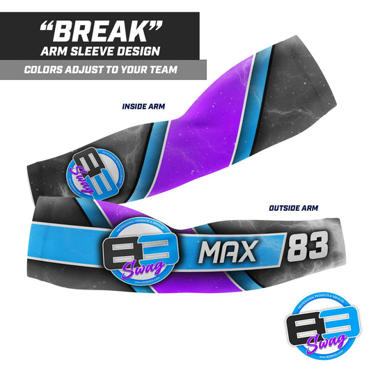 BREAK Design - Custom Arm Sleeve - Supply Your Team Logo & Colors! - 83Swag