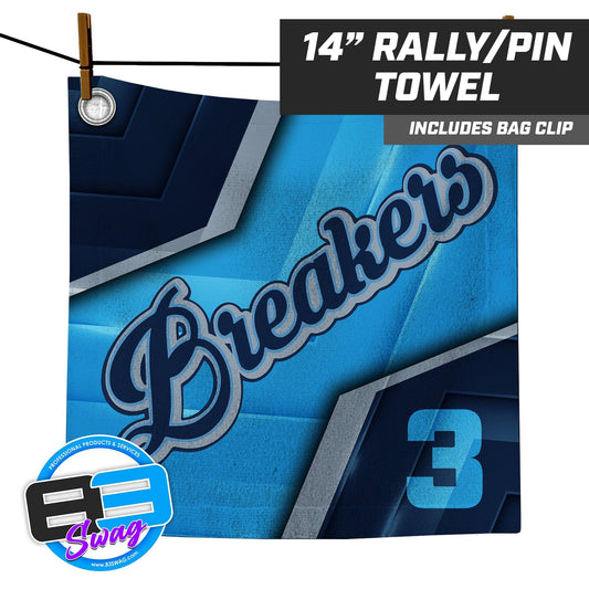 Breakers - 14"x14" Rally Towel - 83Swag