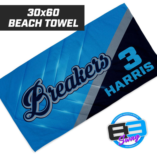 Breakers - 30"x60" Beach Towel - 83Swag