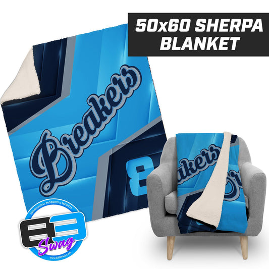 Breakers - 50”x60” Plush Sherpa Blanket - 83Swag