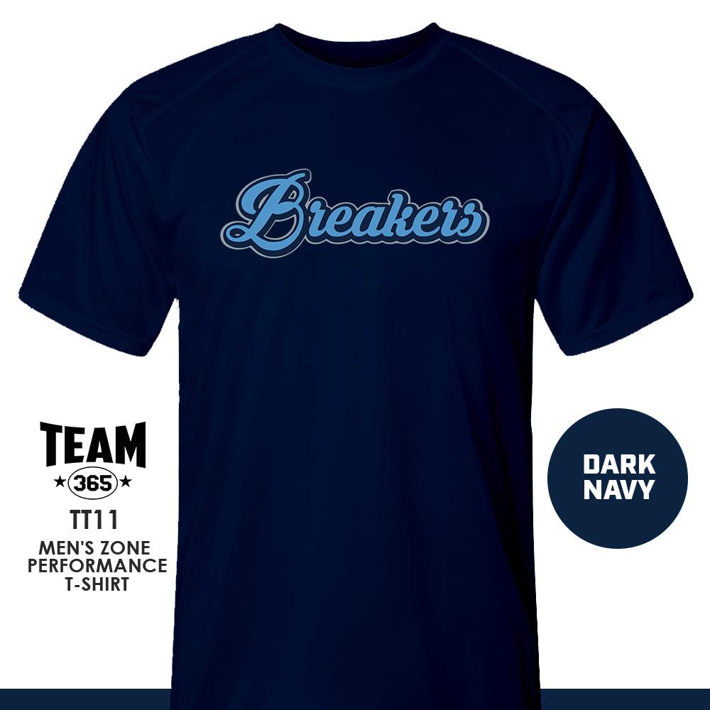 BREAKERS Softball - LOGO 3 - Crew - Performance T-Shirt - 83Swag