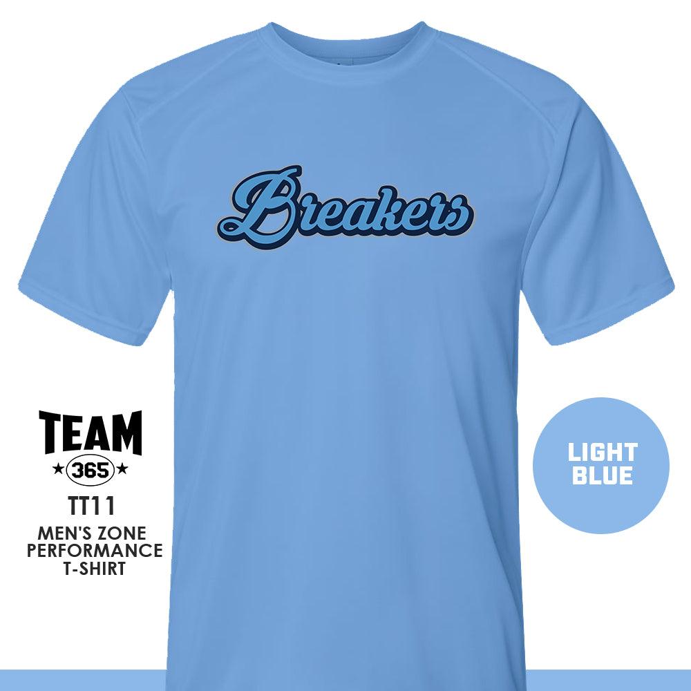 BREAKERS Softball - LOGO 3 - Crew - Performance T-Shirt - 83Swag