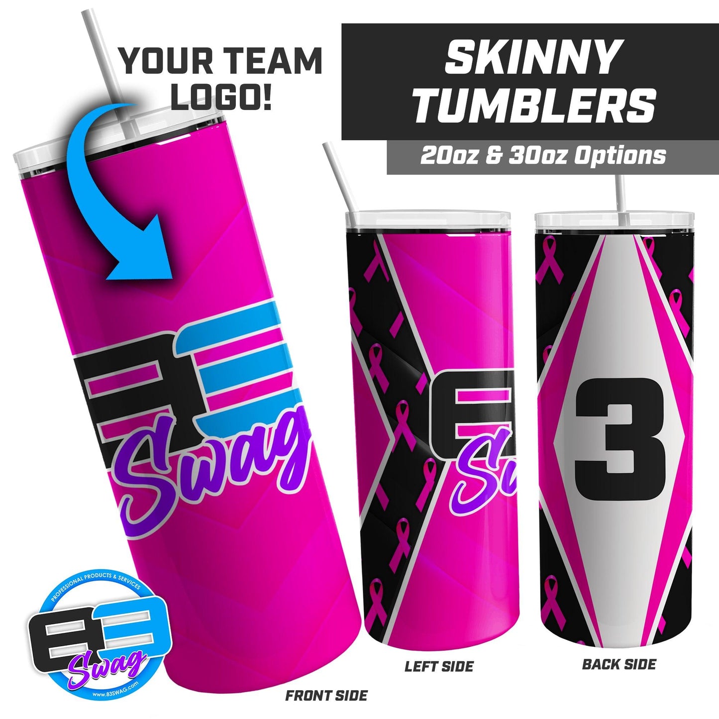 Breast Cancer Awareness - 20oz & 30oz Skinny Tumbler - 83Swag