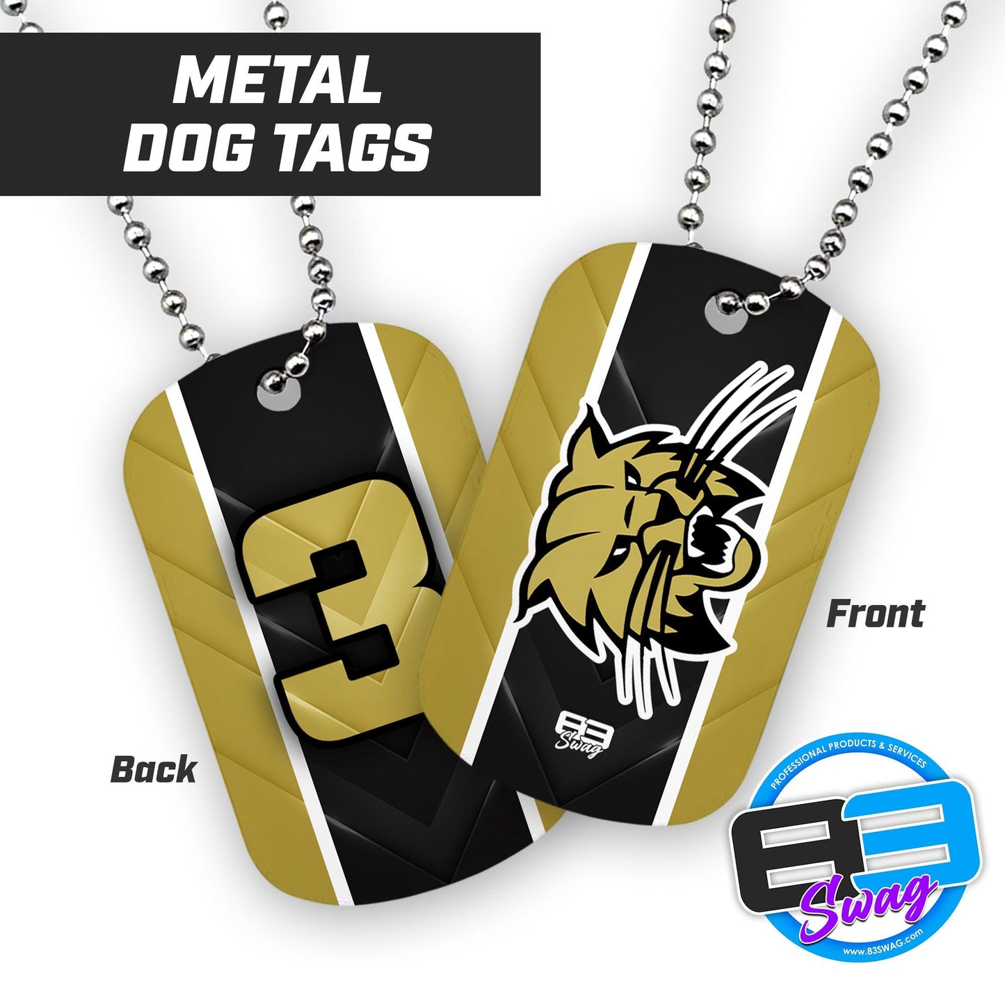 Buchholz High School - Double Sided Dog Tags - Includes Chain - 83Swag