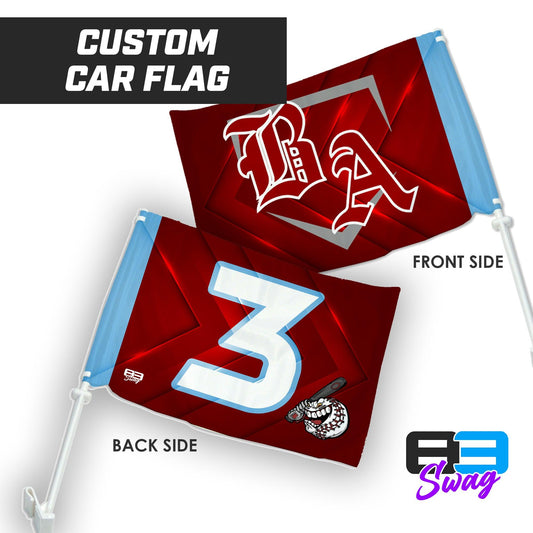 Car Flag - Bat Attack Baseball - 83Swag