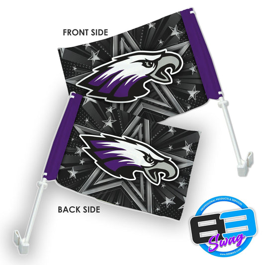 Car Flag - Bellmawr Purple Eagles Cheer - 83Swag