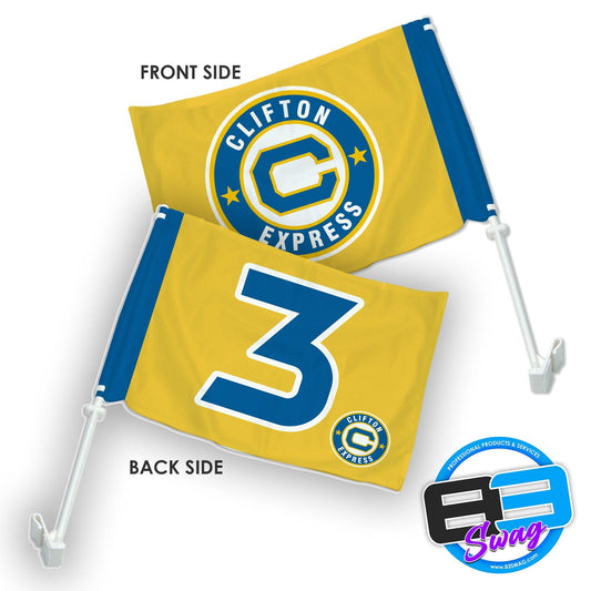 Car Flag - Clifton Express Baseball - 83Swag