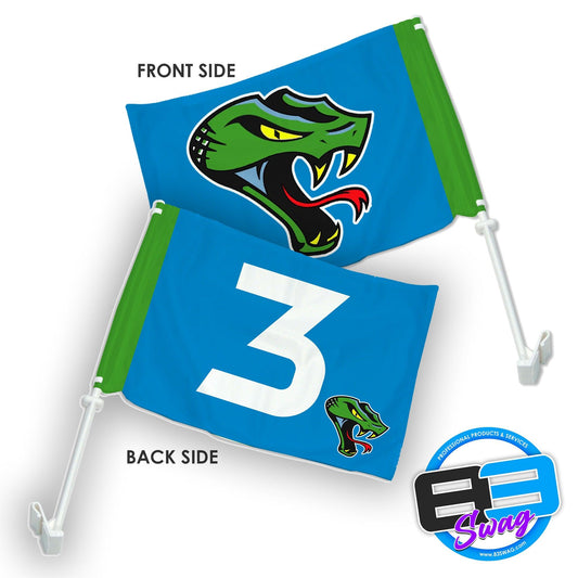 Car Flag - Cottonmouths Baseball - 83Swag