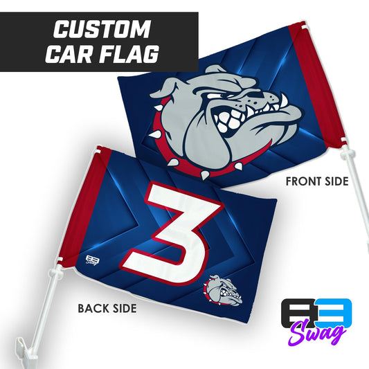 Car Flag - Maumelle Bulldogs Baseball - ROYAL - 83Swag