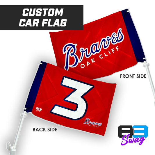 Car Flag - Oak Cliff Braves Baseball - 83Swag