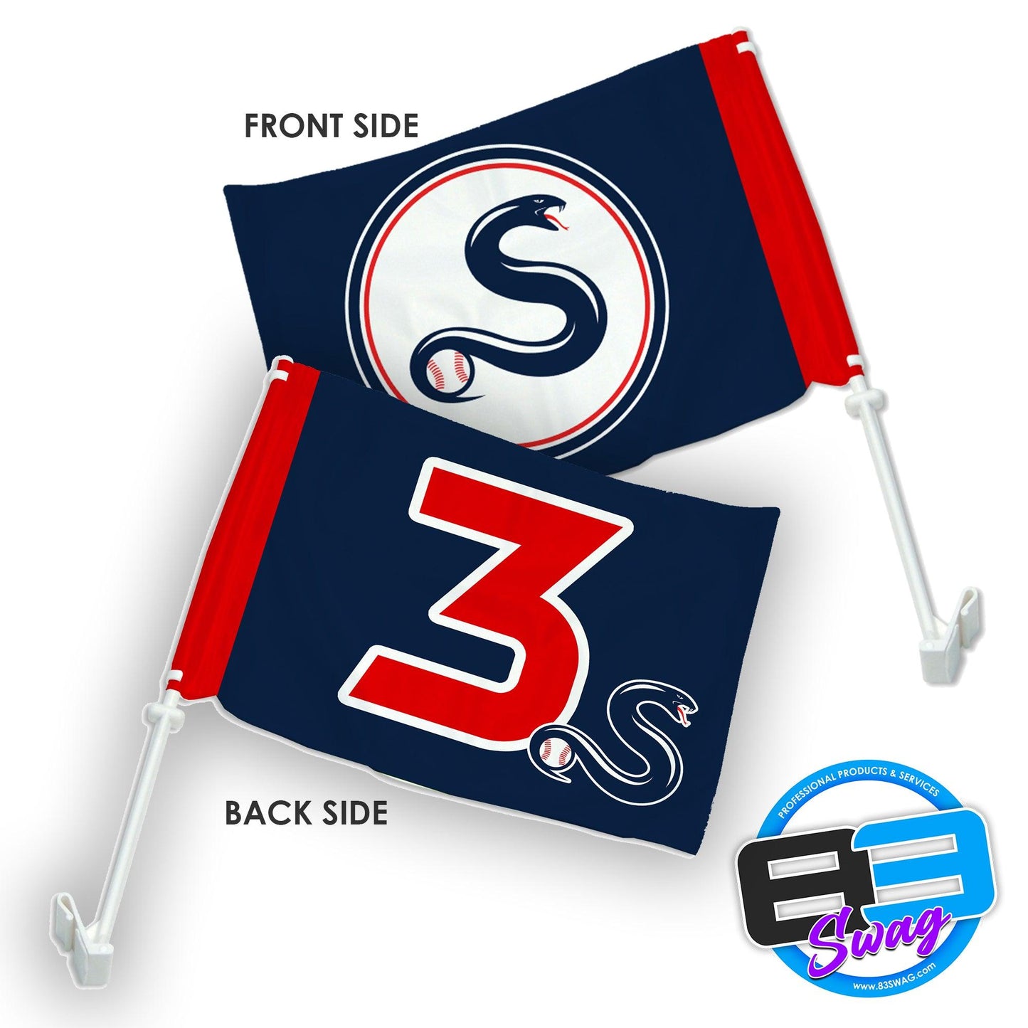 Car Flag - San Jose Strikers Baseball - 83Swag
