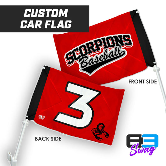 Car Flag - Scorpions Baseball - 83Swag