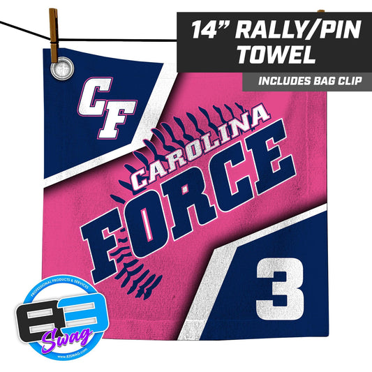 Carolina Force Softball - 14"x14" Rally Towel - 83Swag