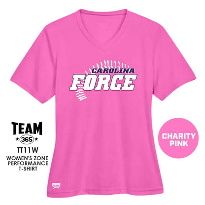 Carolina Force Softball V3 - Cool & Dry Performance Women's Shirt - MULTIPLE COLORS AVAILABLE - 83Swag